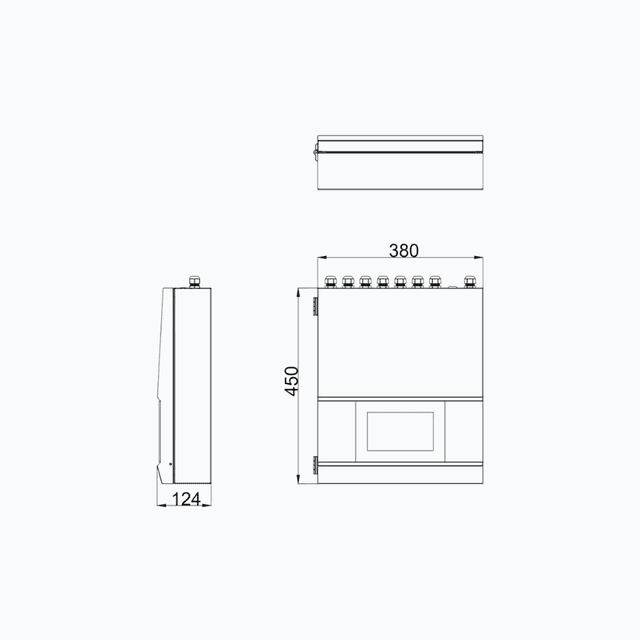 Trident Titan Pro 15M-CB - Indoor unit technical drawing