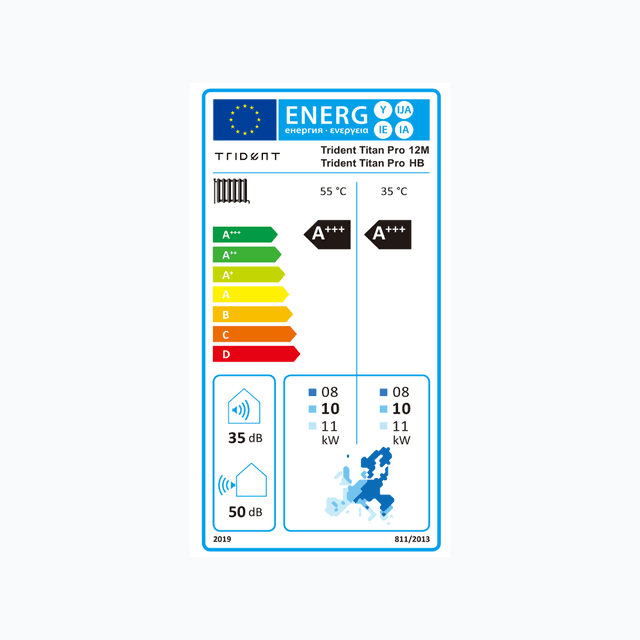 Trident Titan Pro 12M-HB - Energielabel