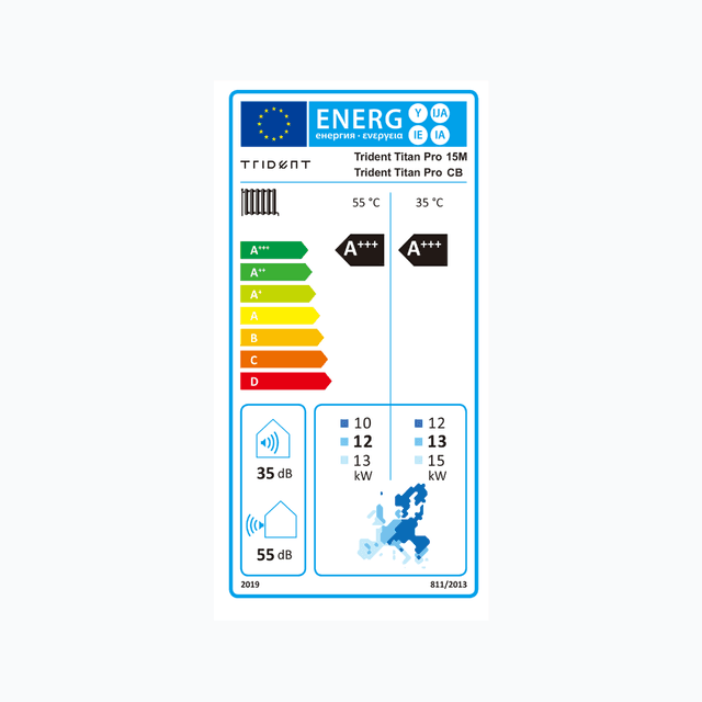 Trident Titan Pro 15M-CB - Energy label